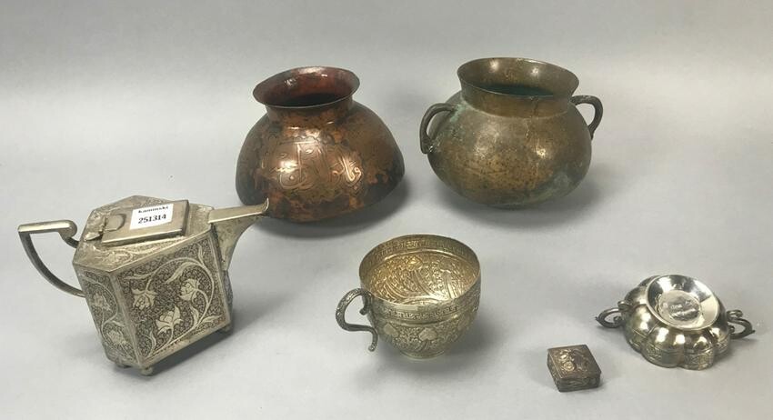 Assorted Middle Eastern Copper Pots