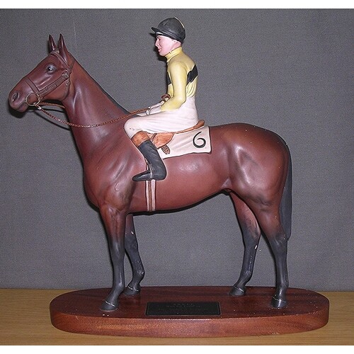 BESWICK Large 21.7cm MODEL OF THE RACEHORSE "ARKLE With PAT ...