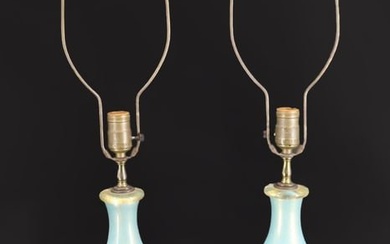 Barovier & Toso Pair Of Murano Glass Lamps.