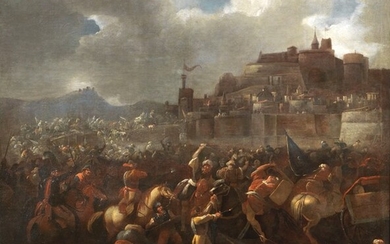 Battaglia di cavalleria, Ilario Mercanti detto Lo Spolverini (Parma 1657 - 1734)