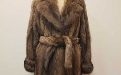 Bergama Fine Furs Natural Fisher Stroller with Sash