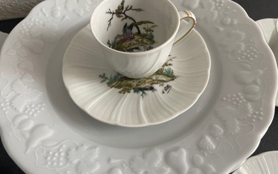 Bernardaud & Co. Limoges, Christofle, Deshoulieres - Cup and saucer (18) - Porcelain