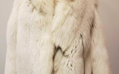 Blue Shadow Fox Fur Coat