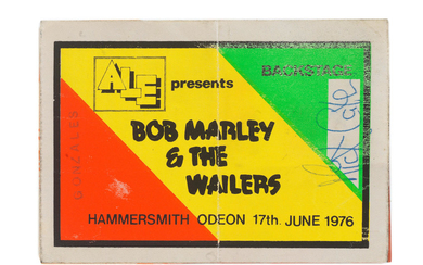Bob Marley & The Wailers: a backstage pass for their show at the Hammersmith Odeon, London