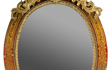 Boulle Style Wall Mirror
