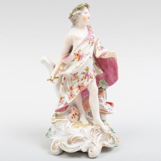 Bow Porcelain Figure Emblematic of the Arts