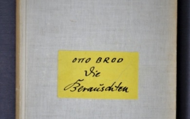 Brod, Otto (1888-1944) Die Berauschten (Leipzig 1934)