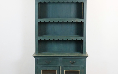 CABINET WITH PLATE SHELF, 18th/20th century.