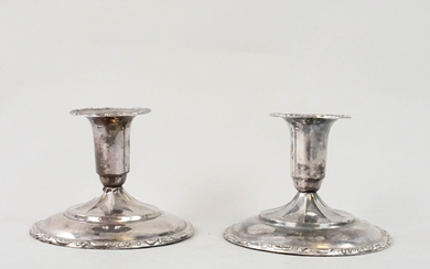 CANDLESTICKS, 1 pair, silver, Norway.