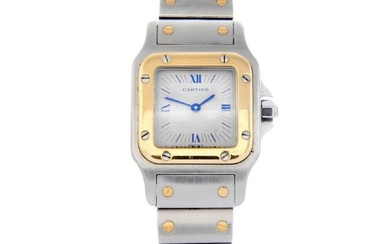 CARTIER - a Santos bracelet watch. Stainless steel case