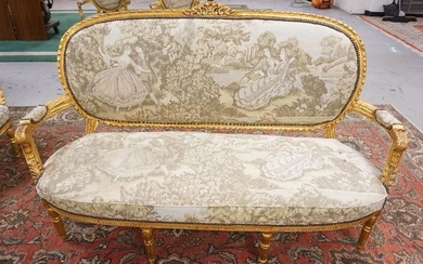 CARVED GILT SETTEE