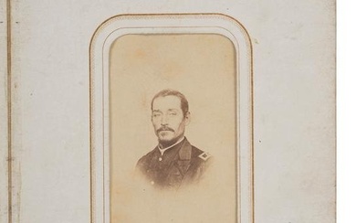 [CIVIL WAR]. A CDV album containing images of Civil War officers including Medal of Honor recipient