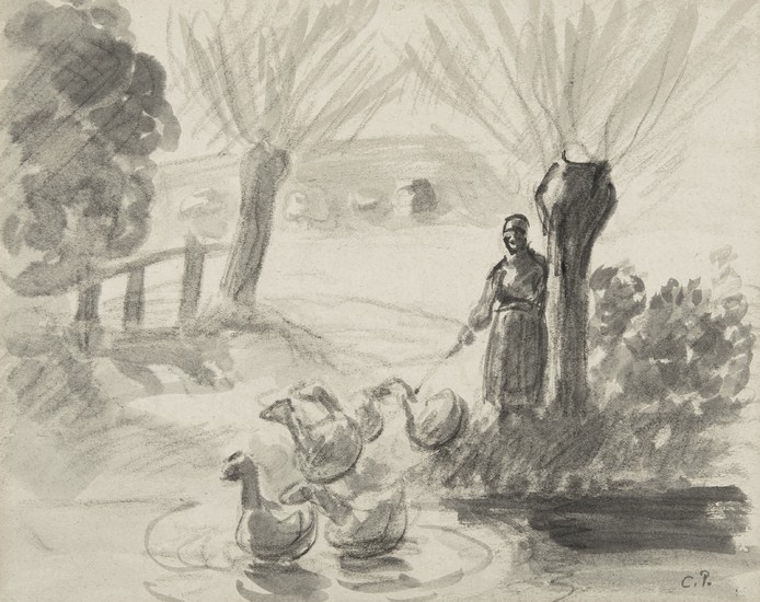 Camille Pissarro (1830-1903), Femme aux canards