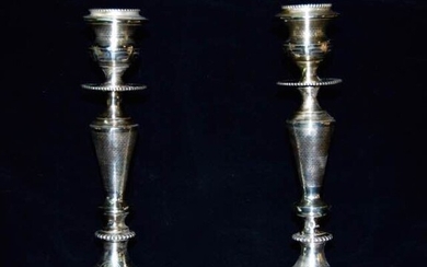 Candlestick (2) - .800 silver - Austria - Second half 19th century