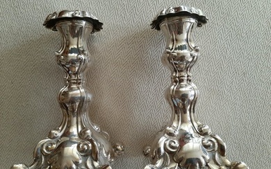Candlestick (2) - .925 silver