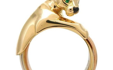 Cartier 18K Yellow Gold Trinity Gold Panthere Ring