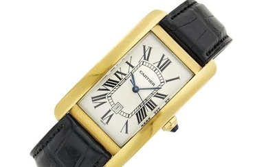Cartier Gold 'Tank Americaine' Wristwatch, Ref. 1740
