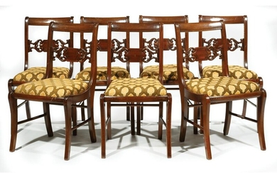 Carved Mahogany Side Chairs
