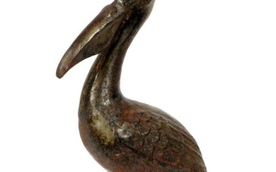 Cast Iron Figure of a Pelican