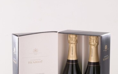Champagne Henriot (2 bt). Cofanetto doppio originale.