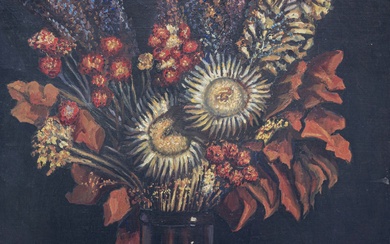 Charles FLOUTARD (né en 1926) Vase de fleurs Huile... - Lot 563 - De Baecque et Associés
