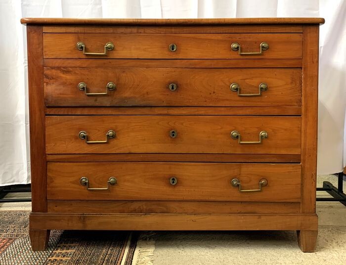 Charming Directoire period chest of drawers in solid cherry wood circa 1800 - Cherry - Early 19th century