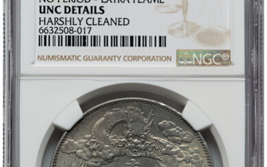China: , Hsüan-t'ung Dollar Year 3 (1911) UNC Details (Harshly Cleaned) NGC,...
