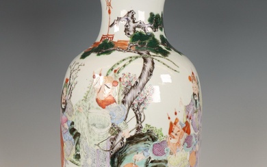 China, famille rose porcelain 'generals' vase, ca. 1900