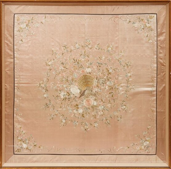 Chinese Embroidered Silk Panel