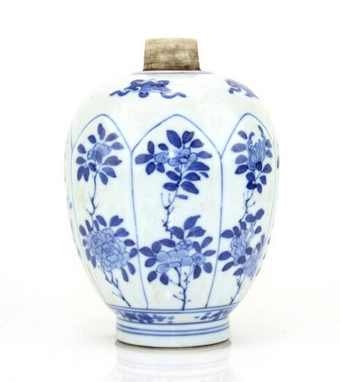 Chinese Kangxi Blue and White Jar
