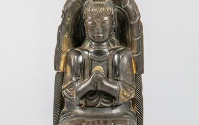 Chinese OX-Horn Carved Guanyin