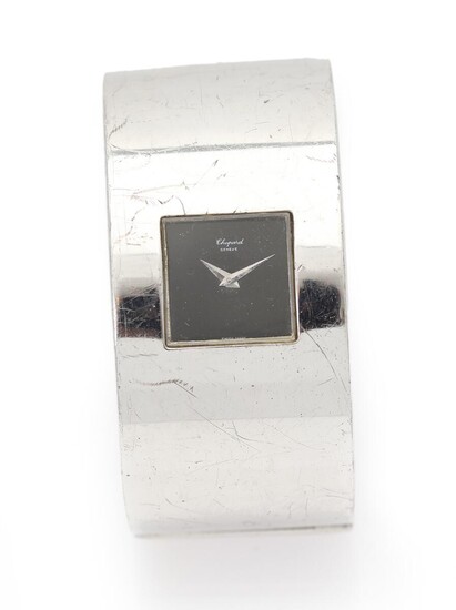 NOT SOLD. Chopard: A silver bracelet with incorporated Chopard wristwatch. Mechanical movement with manual winding. 1960s. – Bruun Rasmussen Auctioneers of Fine Art
