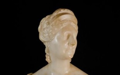 Christopher Moore (1790 - 1863) - Bust, Sculpture - Alabaster - First half 18th century