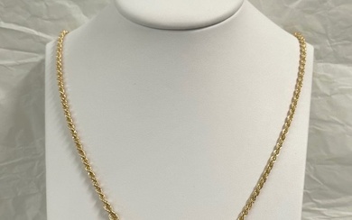 Collana Fune a scalare - 9.6 gr - 50 cm - 18 Kt - Necklace - 18 kt. Yellow gold