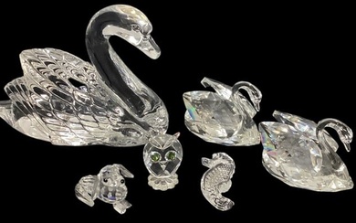 Collection WATERFORD and SWAROVSKI Crystal Animal Figurines