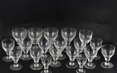 Collection of table glassware