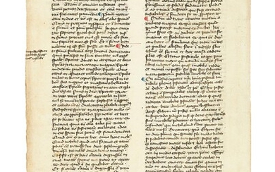 Ɵ Commentary on Cato, Distichs I:19-20, in Latin, manuscript on paper [Italy, 15th century]