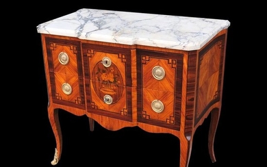 Commode - Louis XV Style - Wood - 19th century