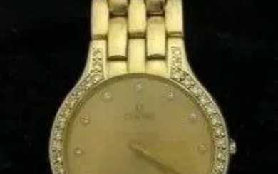 Concord 14K Yellow Gold Ladies Watch with a Diamond Bezel & Diamond Dial