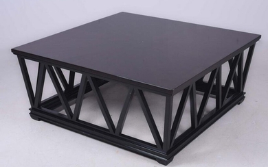 Contemporary ebonized coffee table