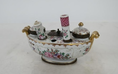 Continental Porcelain Encrier (Inkwell)