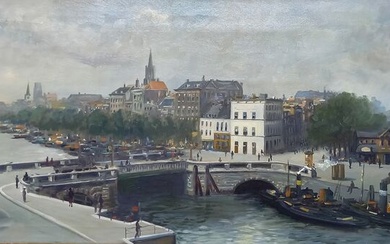 Cornelis (Cor) van der Zwalm (1884-1955) - ingang Leuvehaven Rotterdam