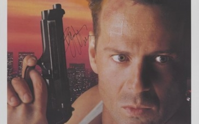 DIE HARD (1988) POSTER, US, SIGNED BY BRUCE WILLIS