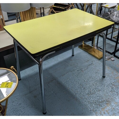 DRAWLEAF TABLE, 70cm D X 105cm extended, mid 20th century Fo...