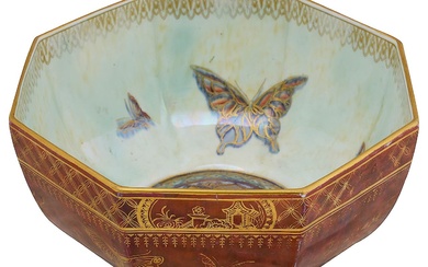 Daisy Makeig-Jones for Wedgwood lustre a 'Butterfly' lustre bowl, Z4827