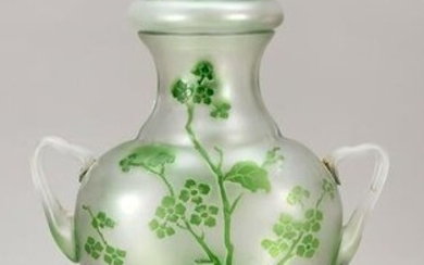 Double-handled lidded vase, 1s