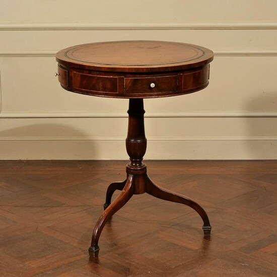 EARLY 19th CENTURY DRUM TABLE of SMALL SIZE