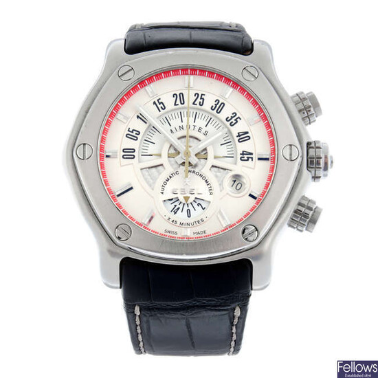 EBEL - a limited edition stainless steel 1911 Tekton FC Arsenal chronograph wrist watch, 50mm.