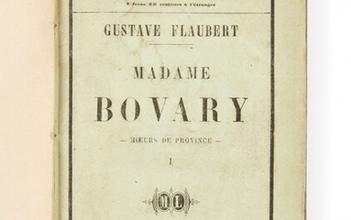 FLAUBERT (Gustave) Madame Bovary.
