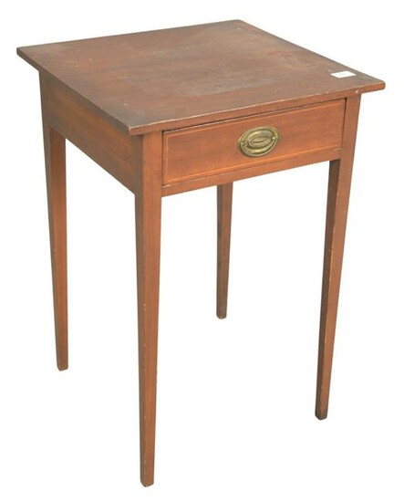 Federal Mahogany One Drawer Stand having inlaid drawer